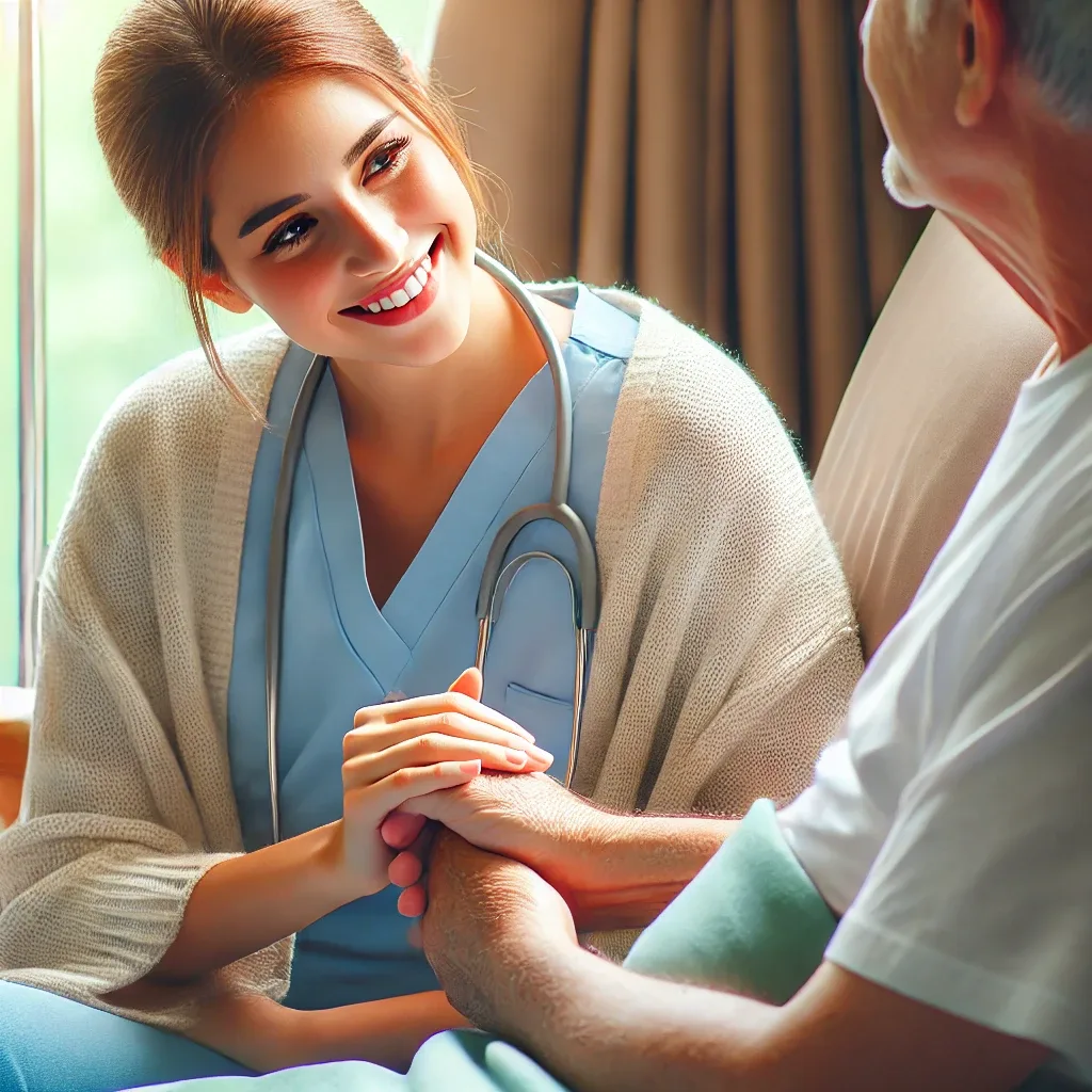 Healthcare Worker with Patient