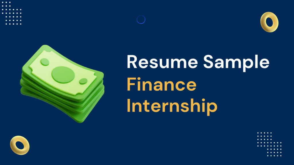 Finance Internship Resume